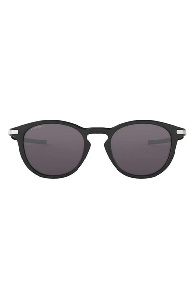 Oakley Prizm™ Pitchman™ 50mm Small Round Sunglasses In Black