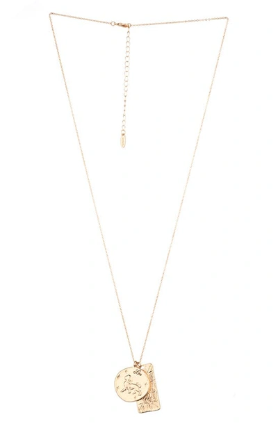 Ettika Long Zodiac Charm Necklace In Leo