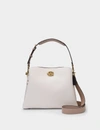 Coach Tasche Willow Aus Braunem Leder In White