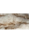Luxe Faux Fur Gordon Faux Sheepskin Rug In Gradient Brown
