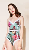 VISUAL MOOD ISLA TROPICAL PRINT ONE PIECE SWIMSUIT