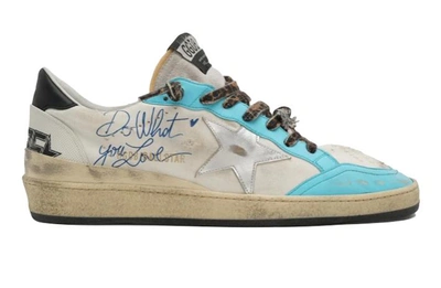 Golden Goose Trainers In White Sky Black
