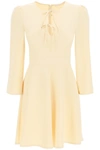 SEE BY CHLOÉ SEE BY CHLOÉ CREPE FLARED MINI DRESS