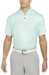 Nike Vapor Printed Dri-fit Golf Polo Shirt In Blue