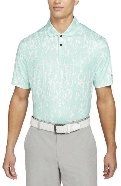 Nike Vapor Printed Dri-fit Golf Polo Shirt In Blue