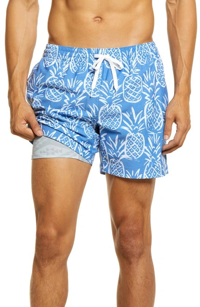 Chubbies Thigh Napples 5 1/2-inch Swim Trunks In Medium Blue