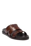 Bruno Magli Men's Empoli Three-strap Leather Slide Sandals In Multi