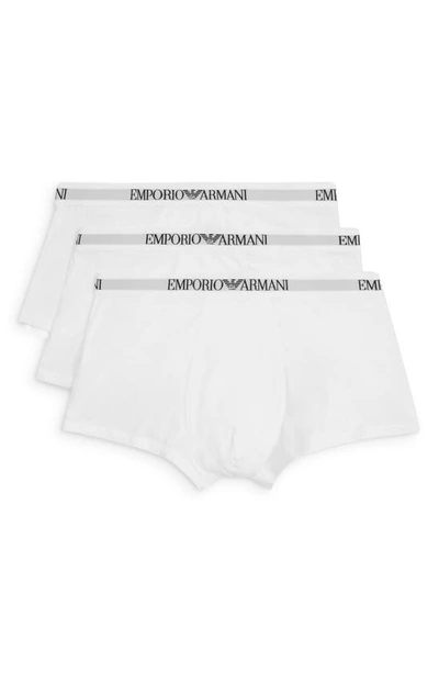 Emporio Armani Mens White Pack Of Two Slim-fit Stretch-cotton Briefs Xl