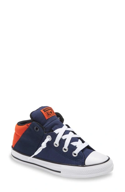 Converse Babies' Chuck Taylor(r) All Star(r) Axel Slip-on Sneaker In Navy/ Bright Poppy/ White