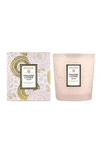 Voluspa Panjore Lychee Embossed Glass Classic Candle In Panjore Lychee