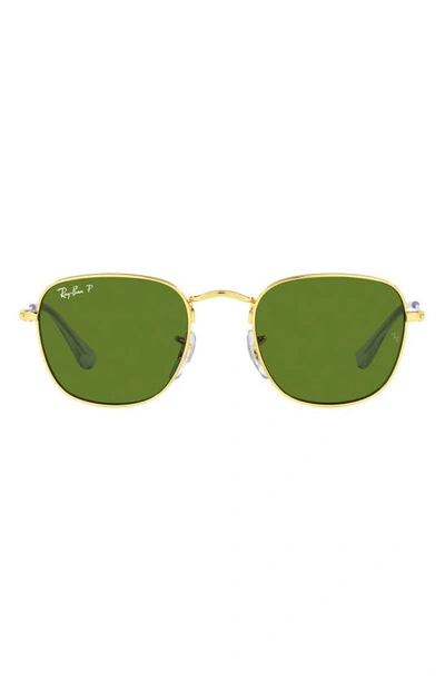 Ray Ban Kids' Junior 46mm Round Sunglasses In Gold