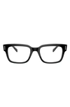 Ray Ban Unisex 53mm Rectangular Optical Glasses In Black