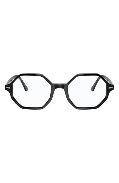 Ray Ban Rx5472 Britt Irregular-frame Acetate Optical Glasses In Black