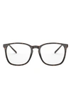 Ray Ban Unisex 54mm Square Optical Glasses In Havana