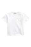 Dolce & Gabbana Babies' Kids' Logo Plate T-shirt In Bianco Ottico