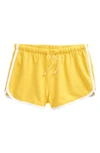 Nordstrom Kids' Dolphin Hem Cotton Shorts In Yellow Mimosa