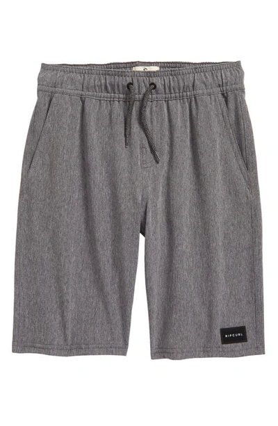 Rip Curl Kids' Great Scott Hybrid Shorts In Black