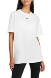 NIKE ESSENTIAL EMBROIDERED SWOOSH COTTON T-SHIRT,DH4255