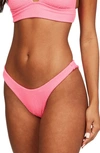 Billabong Summer High Hike Bikini Bottoms In Pip-pink Punch