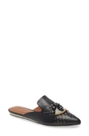 Kurt Geiger London Olive Eye Mule In Black Leather