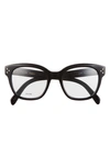 Celine 51mm Round Reading Glasses In Black
