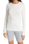 Rag & Bone Rag And Bone White The Long Sleeve T-shirt In Bright White