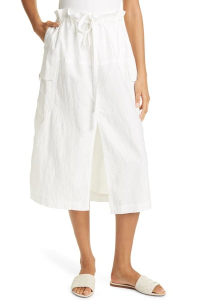 A.l.c Cecilia High-waist Linen Skirt In White