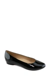 Marc Joseph New York Ferris Flat In Black Soft Patent