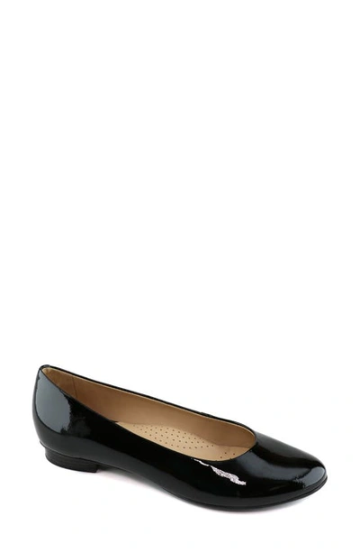 Marc Joseph New York Ferris Flat In Black Patent Leather