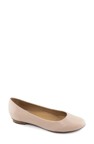 Marc Joseph New York Ferris Flat In Nude Leather