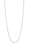 Mikimoto Cultured Pearl Station Necklace In Yellow Gold