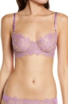 Skarlett Blue Entice Underwire Balconette Bra In Vervain / Nylon