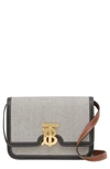 BURBERRY SMALL TB MONOGRAM CANVAS SHOULDER BAG,8030666