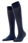 Falke Touch Knee High Socks In Dark Navy