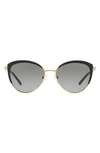 Michael Kors 56mm Gradient Cat Eye Sunglasses In Dark Grey