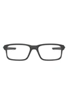 Oakley Kids' Full Count 51mm Rectangular Optical Glasses In Black Brown