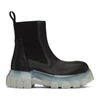 RICK OWENS BLACK BEETLE BOZO TRACTOR BOOTS