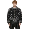 RHUDE SSENSE EXCLUSIVE BLACK BANDANA BOMBER JACKET