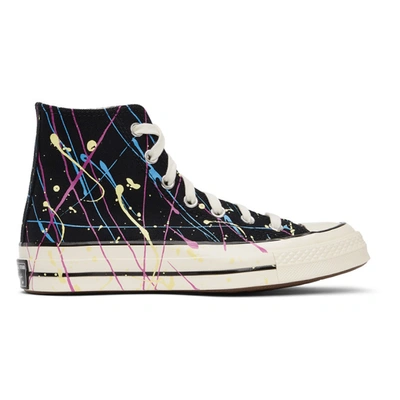 Converse Chuck 70 Archive Paint Splatter Print High-top Sneakers In Black
