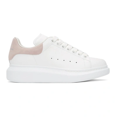 Alexander Mcqueen White & Pink Oversized Sneakers In 9182 Wt/pat