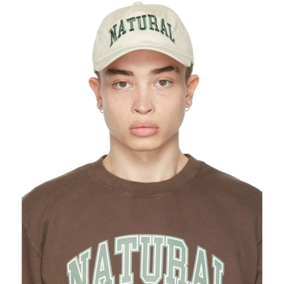 Museum Of Peace And Quiet Ssense Exclusive Off-white 'natural' Cap In Bone
