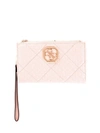 GUESS GUESS WOMEN'S PINK SYNTHETIC FIBERS WALLET,SWSG7971570PINK UNI