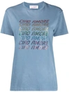 Giada Benincasa Embellished Slogan T-shirt In Blue