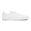 Converse White Leather 'heart Of The City' Louie Lopez Pro Sneakers In Ox White/rush Blue