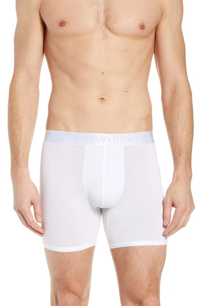 Calvin Klein Ultrasoft Stretch Modal Boxer Briefs In White