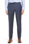 Hickey Freeman B Series Honeyway Relaxed Fit Dress Pants In Medium Blue