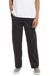 Dickies Flat Front Double Knee Straight Pant In Black