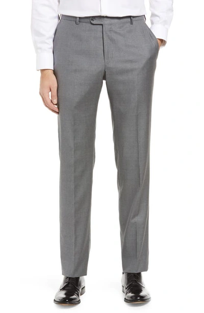 Hickey Freeman B Series Honeyway Relaxed Fit Dress Trousers In Grey