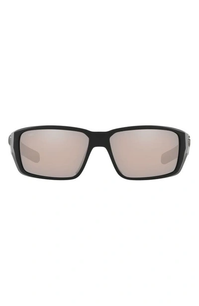 Costa Del Mar Fantail Pro 60mm Polarized Sunglasses In Black Silver