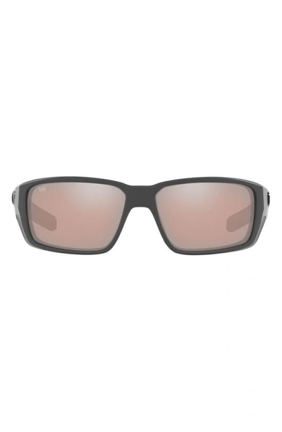 Costa Del Mar Fantail Pro 60mm Polarized Sunglasses In Grey Silver Mirror